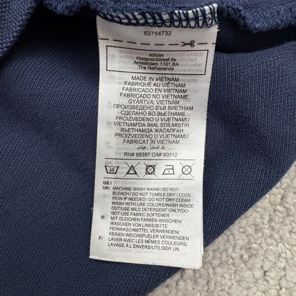 Adidas Arnesal FC 22/23 Travel Polo Shirt Mens XL Navy Blue Cotton Casual Active - Picture 7 of 16